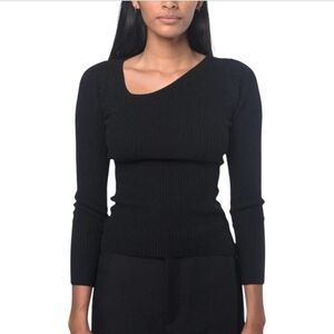 SHAINA MOTE | Curve Pullover Sweater in Onyx ~ Size 4
